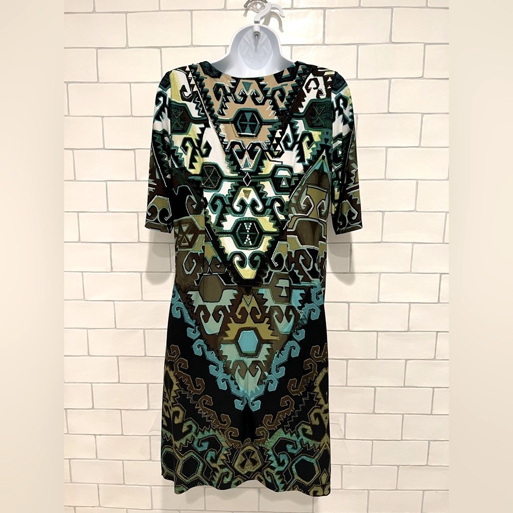 Jewel Colored Fall Shift Dress 6P